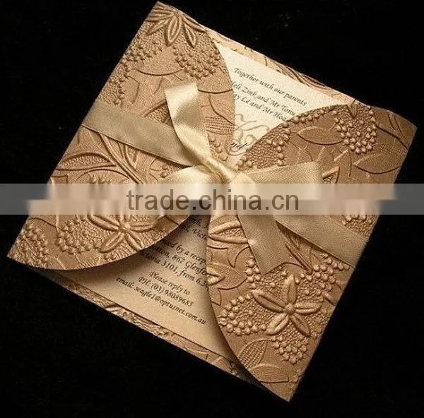 Top grade branded wedding invitation card guangzhou