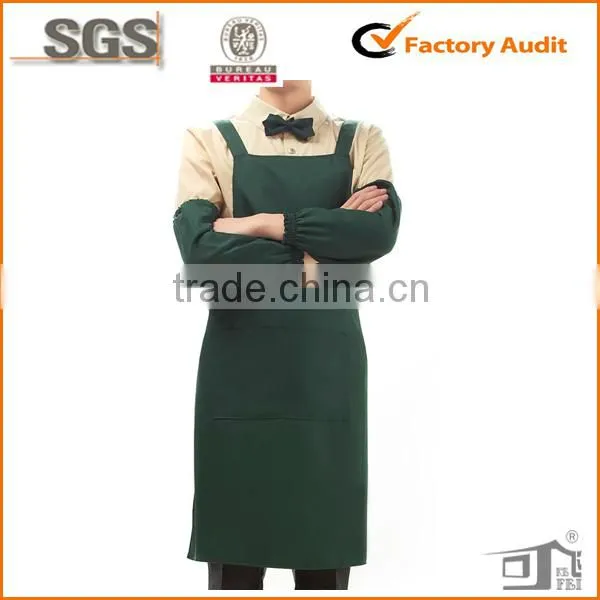 polycotton blank cafe uniform with front pocket wholesale