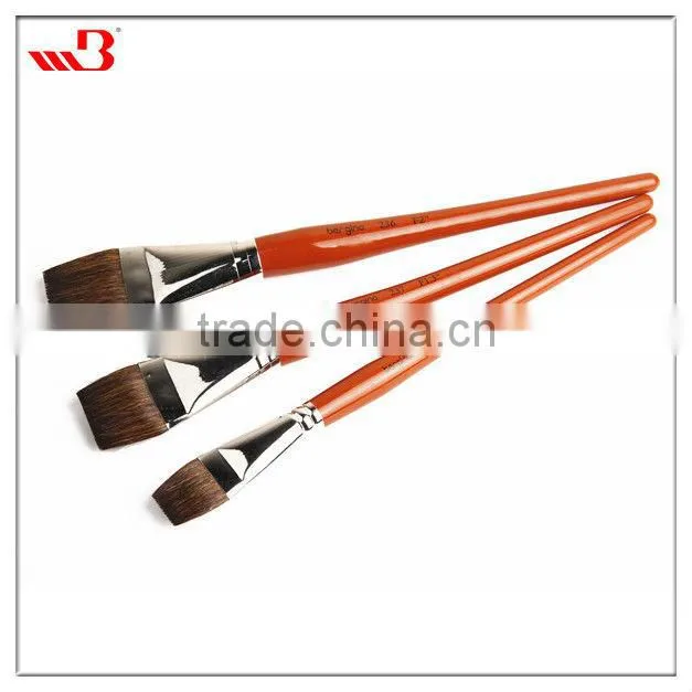 in stock BGN-236 Bergino master professional high qualitty flat shape hose fetlock hair artist brush