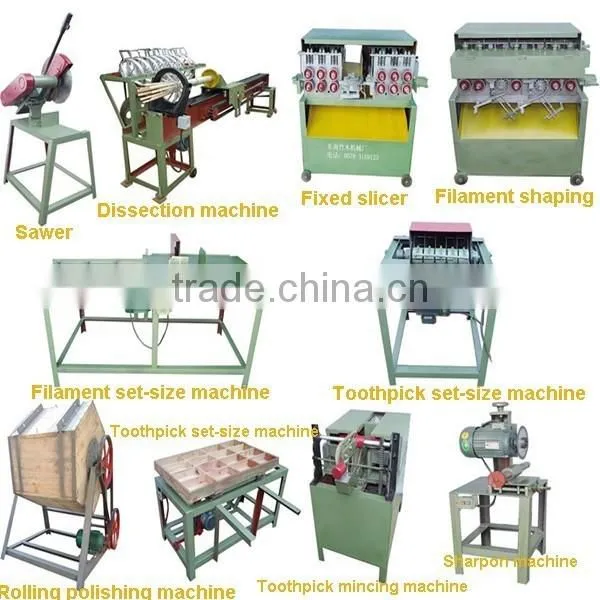 full line automatic wooden toothpick making machine