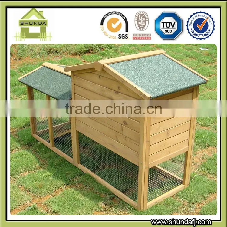 SDR003 custom Large Run Wooden Rabbit Hutch with large run designs