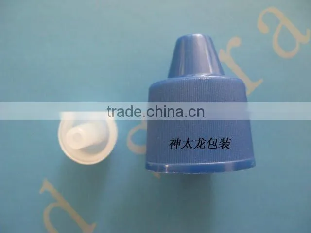 plastic spout bottle cap for toilet cleaning(SL-647,20/410)