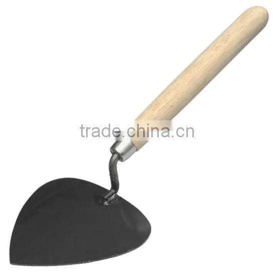 heart round shape brick trowel with wood handle plaster trowel