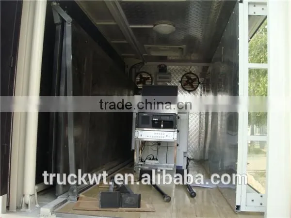 forland 2 sides of mobile led screen truck with stage for sale
