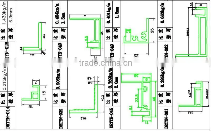 aluminium solar frame-Alu alloy code 31/1310- Engineered Design