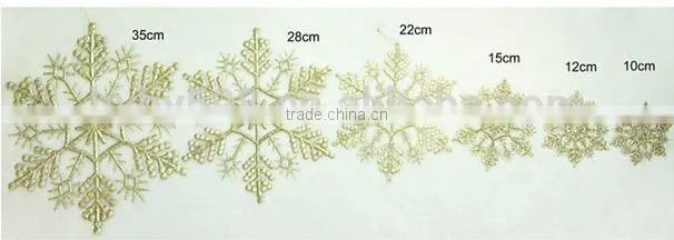 15051809 hanging cheap christmas plastic glitter snowflake