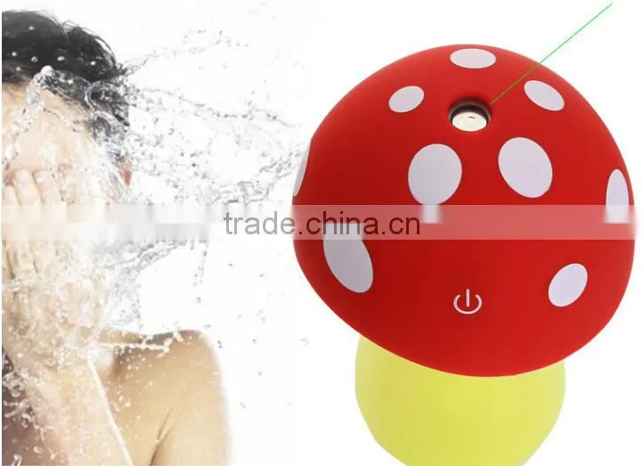 Mini Portable Cartoon Mushroom Cute Design Air Humidifier, Household Colorful LED Light Air Personal Humidifier For Sale