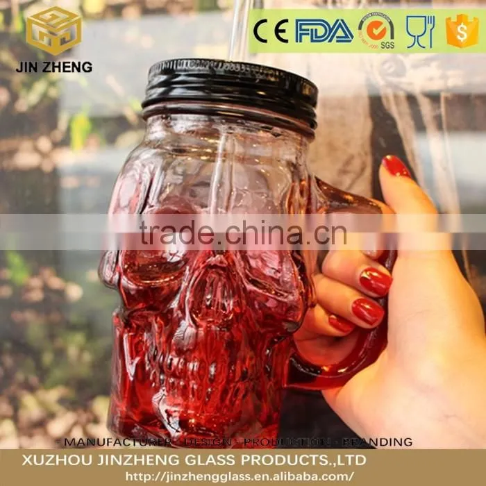 stocked 10oz glass water bottle with colorful lid