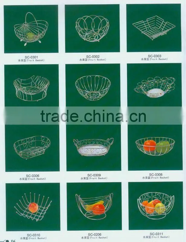 New Design 2-tier Iron wire Fruit Basket