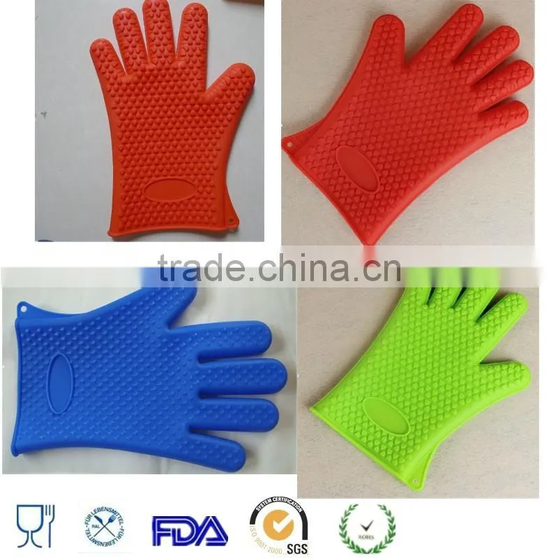 Hot Baking Microwave Oven Cooking Mitts Kitchen Heat Resistant Silicone Glove