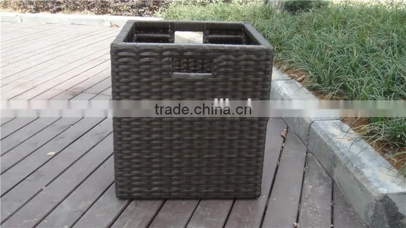 Outdoor Furniture Waterproof Rattan Storage Boxs With Cushion
