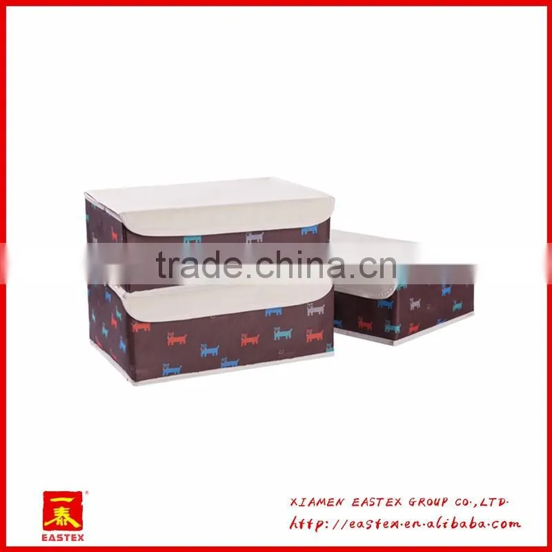High quality oxford cloth socks/bra/briefs storage Box 3 pcs a set
