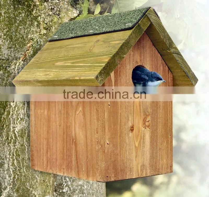 pretty painted wooden decorative bird house,wooden craft bird house