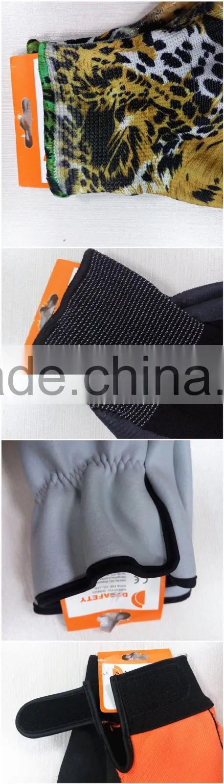 DDSAFETY Black Nylon With Black Nitrile Cheap Work Gloves