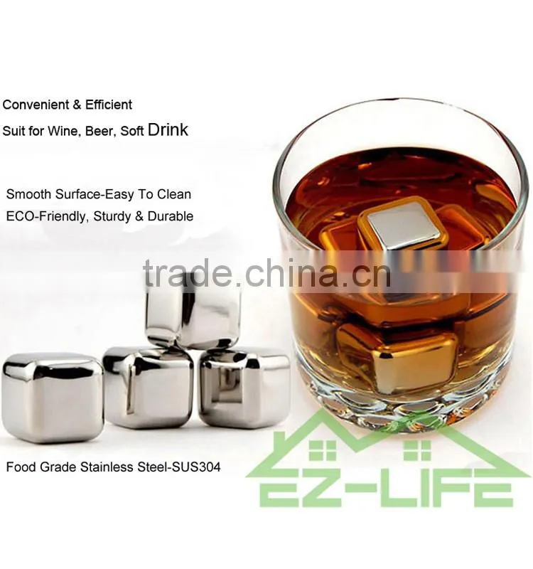 wholesale best personalized stainless steel whiskey stones