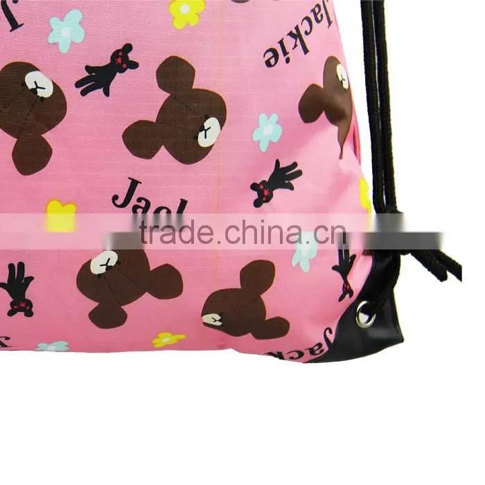 Day Backpack Use string microfiber bag with drawstring