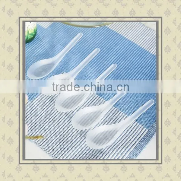 OEM wholesale new design cheap plastic disposable soup spoons for wholesale alibaba