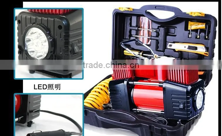 car air compressor with tool set roadside emgerncy tool kits