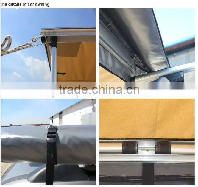 china Manufacturer high grade fabric retractable car awning