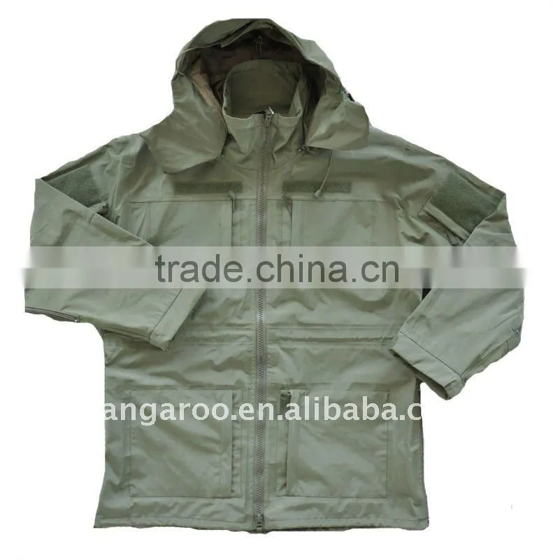 100% nylon three layer fabric high quality techtical men's combat uniform set in oliver green color