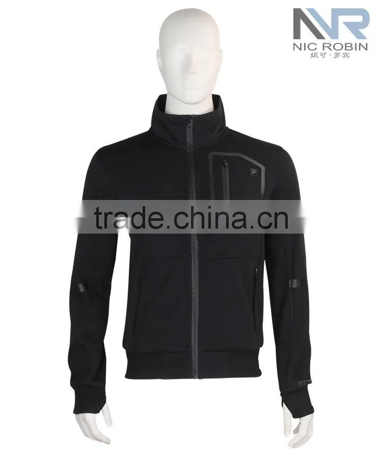 Fashionable Design 100% Polyester Mens Sports Jacket With Customized