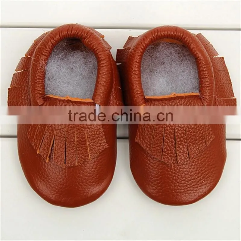 New Baby Tassel Soft Sole PU Leather Shoes Toddler Moccasin 0-24 Months