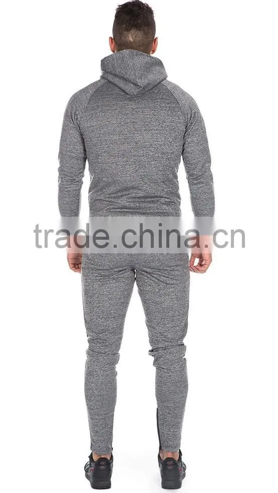 100% cotton zipper tracktsuit fitted tracksuit slim fit sweatpants