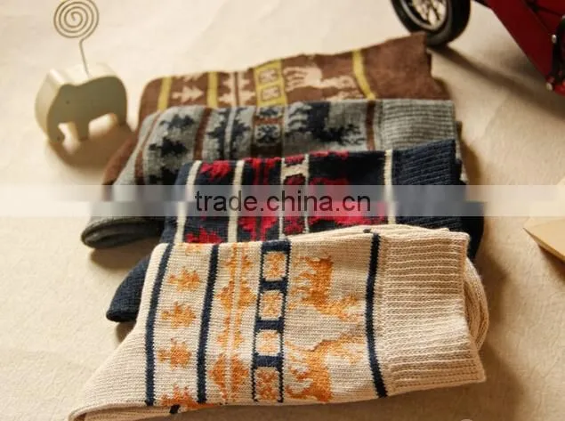 Brand design 100% cotton Man winter warm socks with super quality