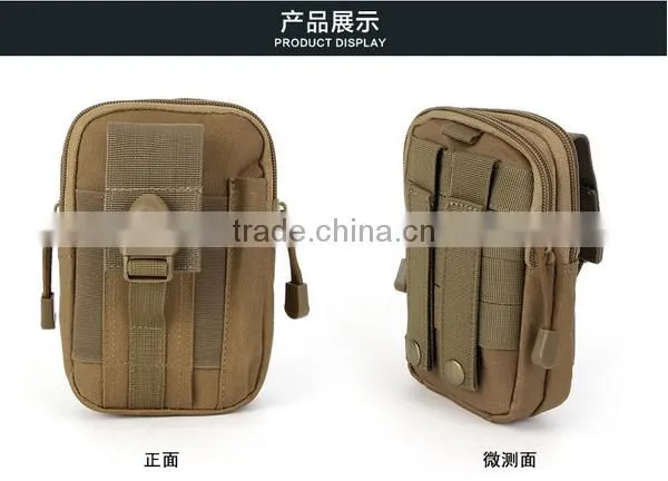 2016 mutifunctional Oxford camouflage outdoor sport running waist tool bag