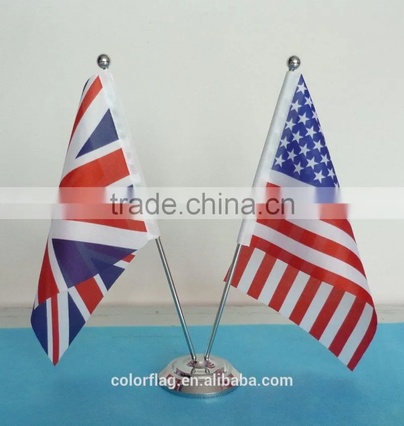fashion table flag , desk flag , silk flag