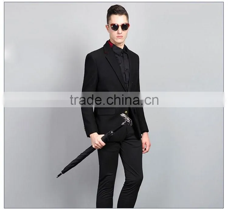 Office Uniform Designs Men Stylish Slim Fit Korean Suit