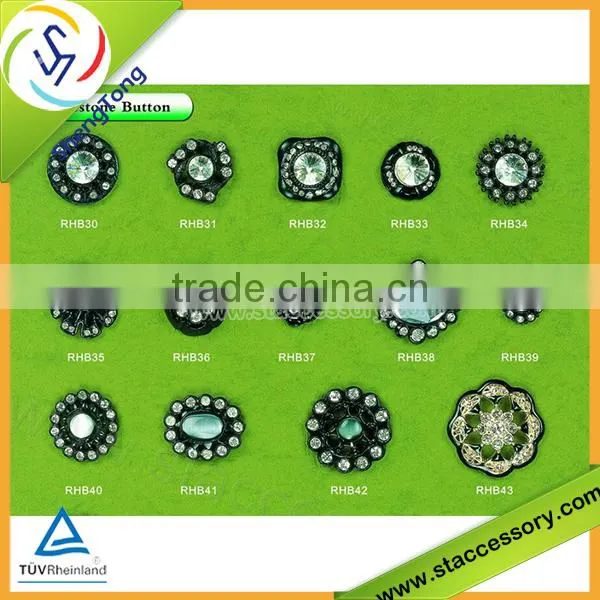 Popular wholesale rhinestone fashion button