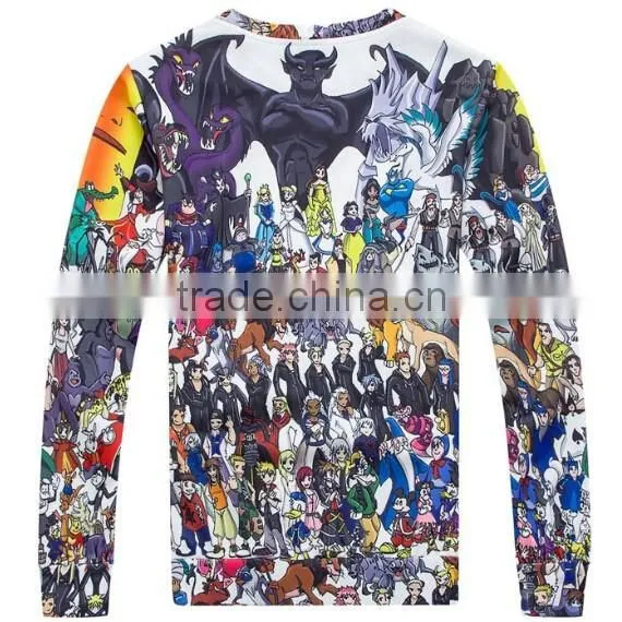 Long Sleeve T shirt with 3D Full Printing for Wholesale
