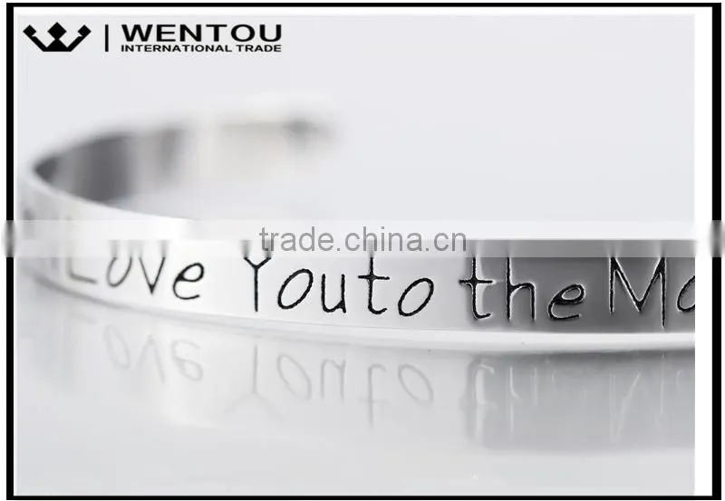 Lettering 925 sterling silver bracelet custom made girlfriend mom valentine