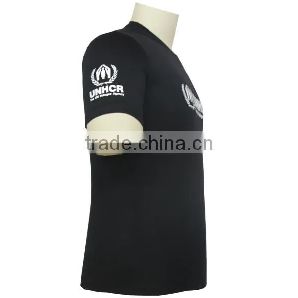 2017 Custom black t-shrit cotton with print