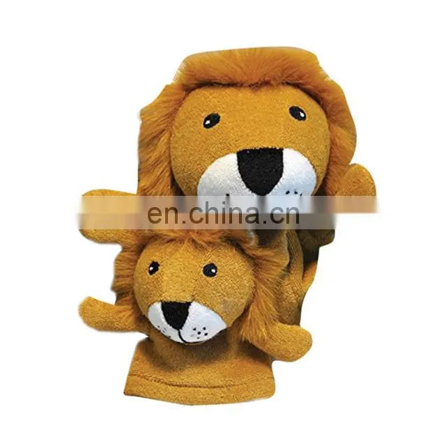 Baby Shower Gifts Terry Cloth Animal Shaped Bath Puppets Gloves Baby Wash Mitt