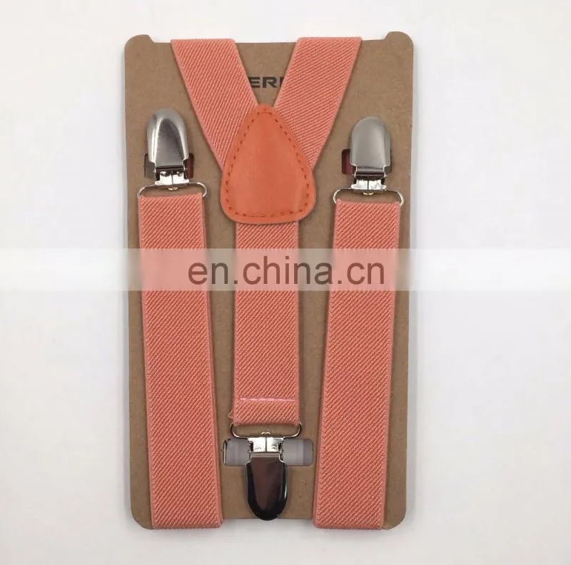 2017 HOT SALE best quality kids suspenders 25 colors available