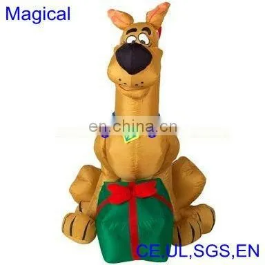 inflatable christmas santa and reindeer model