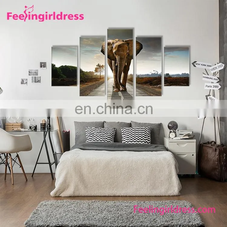 High Quality Custom 3D Rose Oil Canvas African Art Paintings
