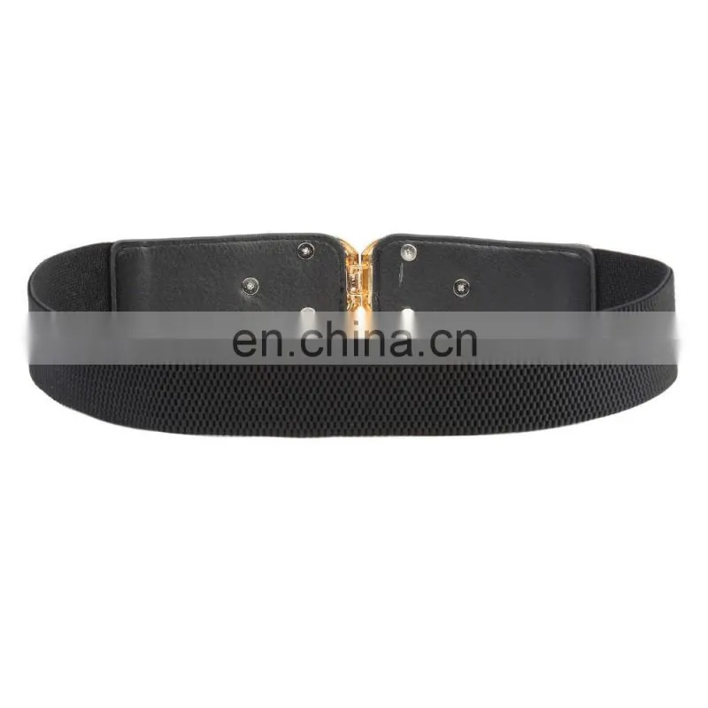 Grace Karin Women Ladies Girls Metal 1.5" Bow-Knot Buckle Stretchy Elastic Waist Belt Waistband CL010485