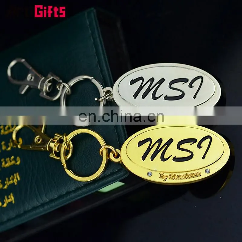 Key Chain Manufacturer No Minimum Custom Metal Plated Gold Silver Pill Keychain