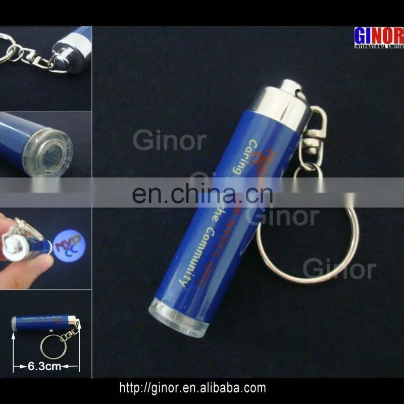 fashion led promotional gifts (projector keychain)