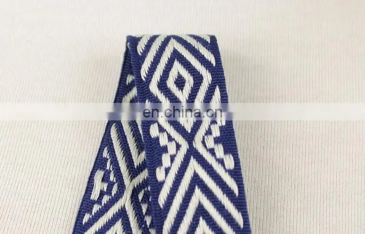 Fashionable jacquard ethnic ribbon trim for garment