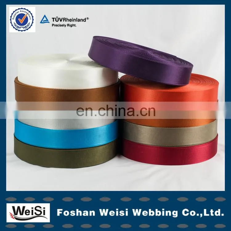 manufacturer multicolor custom recycled polyester webbing