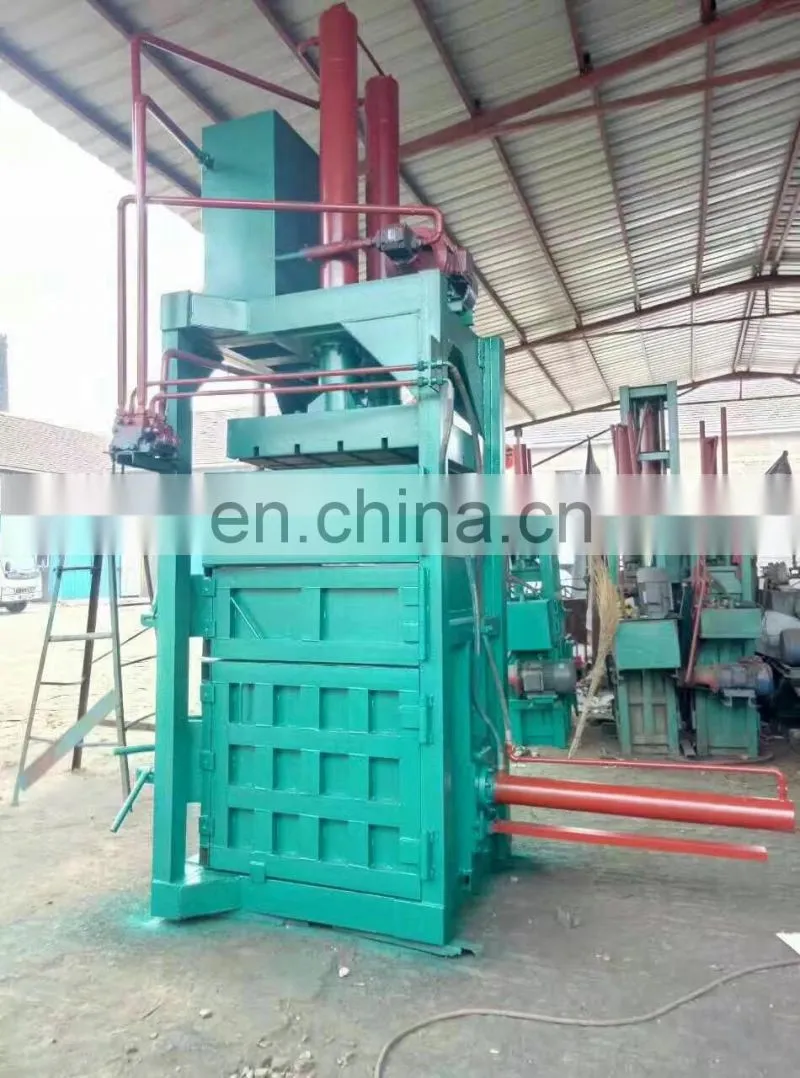 semi automatic vertical hydraulic cardboard baling press machine