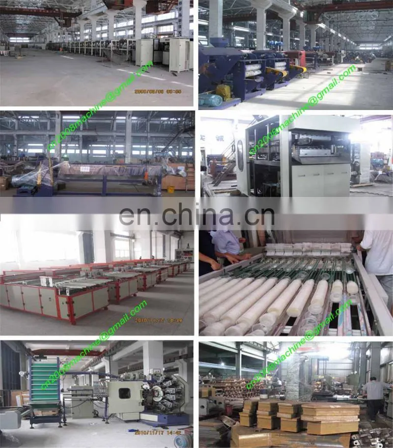 Plastic tray thermoforming food container machine