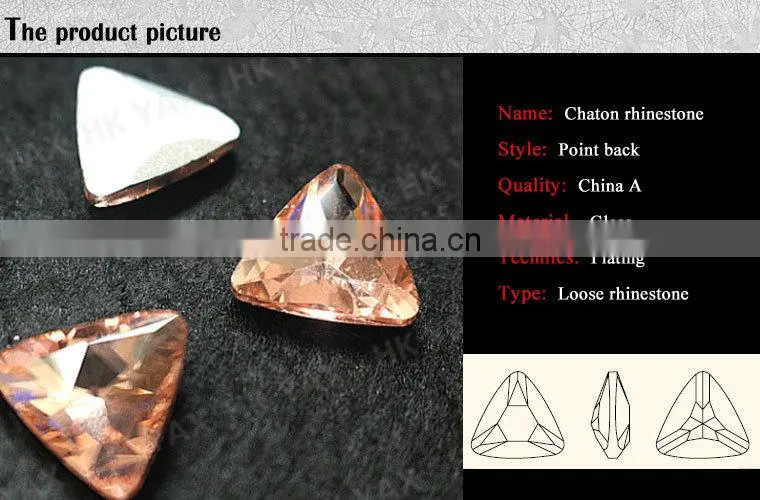 jx0729 china garment supplier pointback shape rhinestone beads for accessory