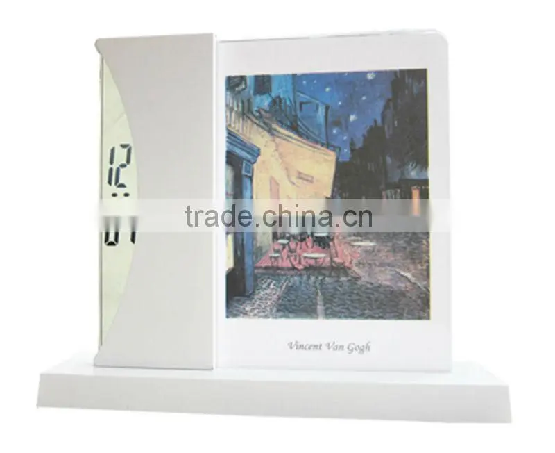 photo frame digital table clock