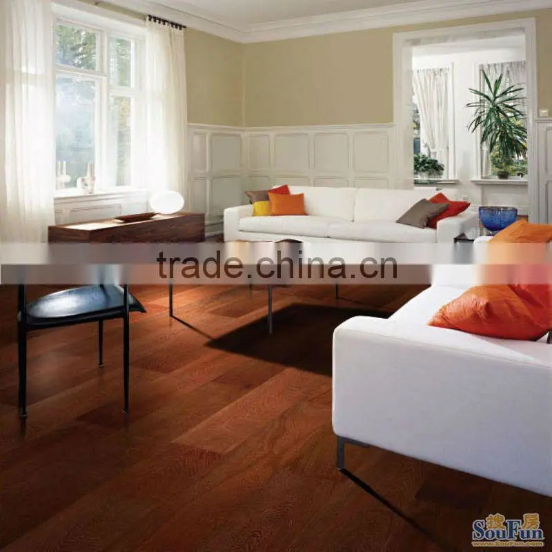 8mm/ 12mm Real wood grain surface laminated flooring