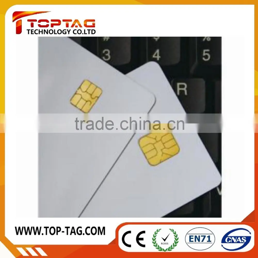 PVC white Blank smart contact ic card